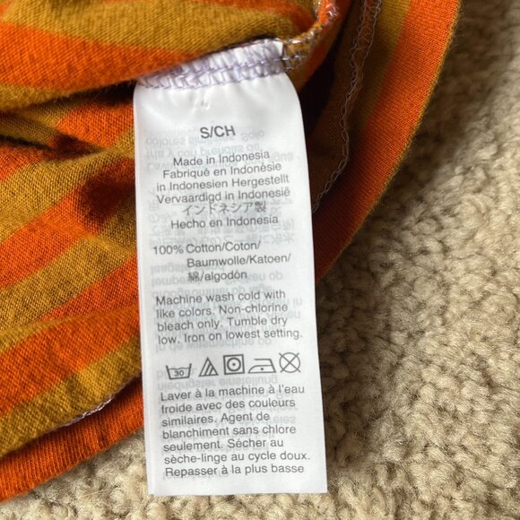 Madewell *Northside Vintage Tee* Size Small | Maple Glow | Orange Stripes | EUC - Picture 11 of 11